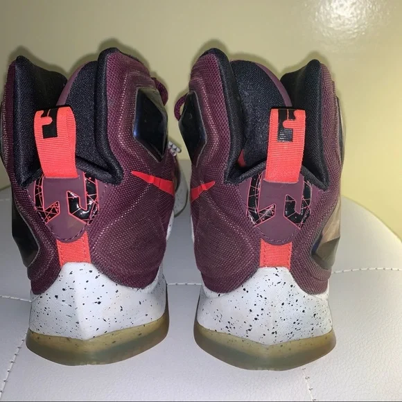 NIKE Lebron Trece XIII 13 Burgundy Size 7 Men’s - Picture 5 of 6